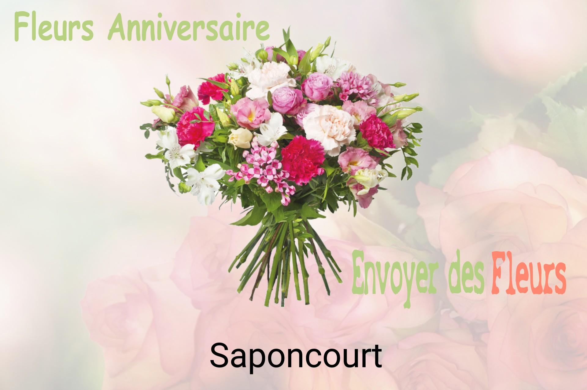 Bouquet de fleurs d’anniversaire livré à Saponcourt